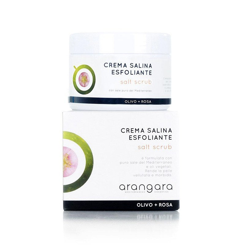 Crema esfoliante olivo e rosa