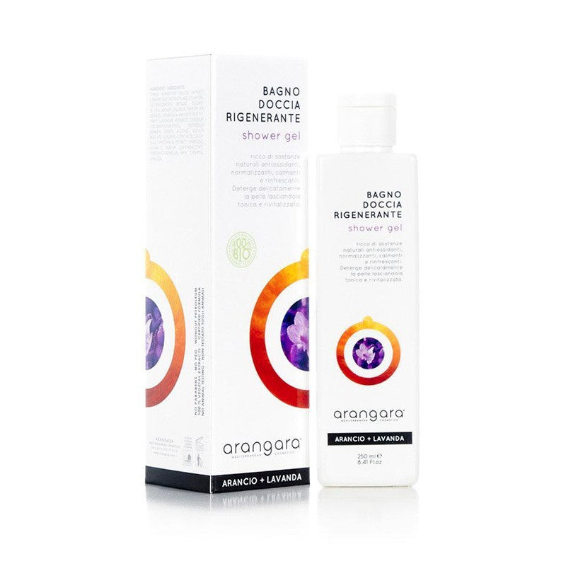 Doccia lenitivo arancio e lavanda